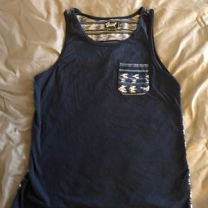 Navy blue tank top